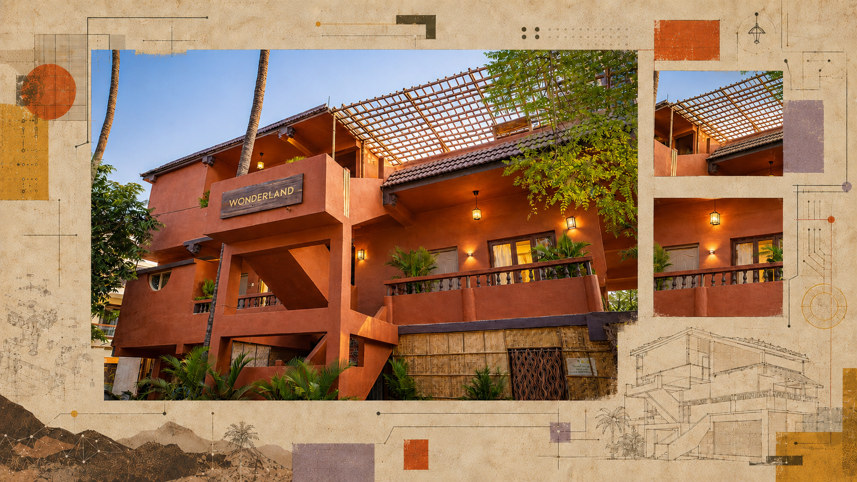 Main exterior of the Invisible Commons Goa venue